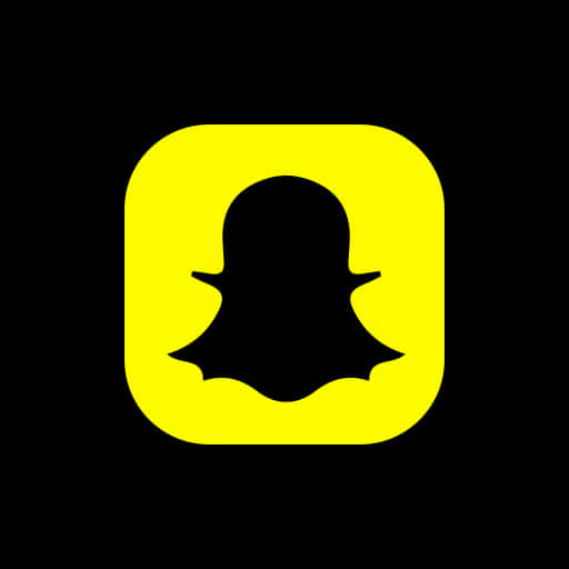 Snapchat Logo Yellow Background PNG Image