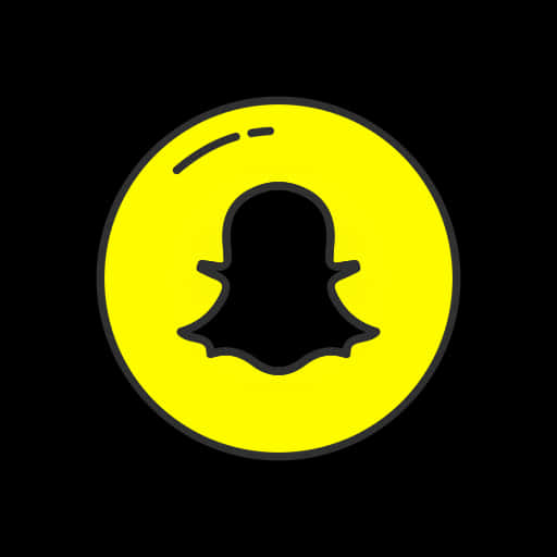 Snapchat Logo Yellow Background PNG Image