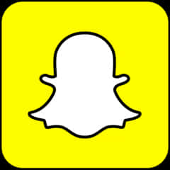 Snapchat Logo Yellow Background PNG Image