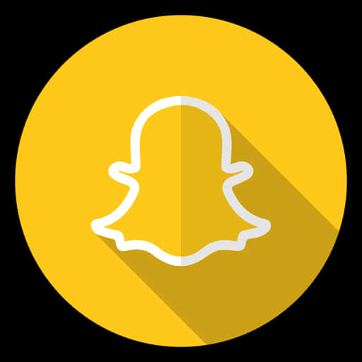 Snapchat Logo Yellow Background PNG Image