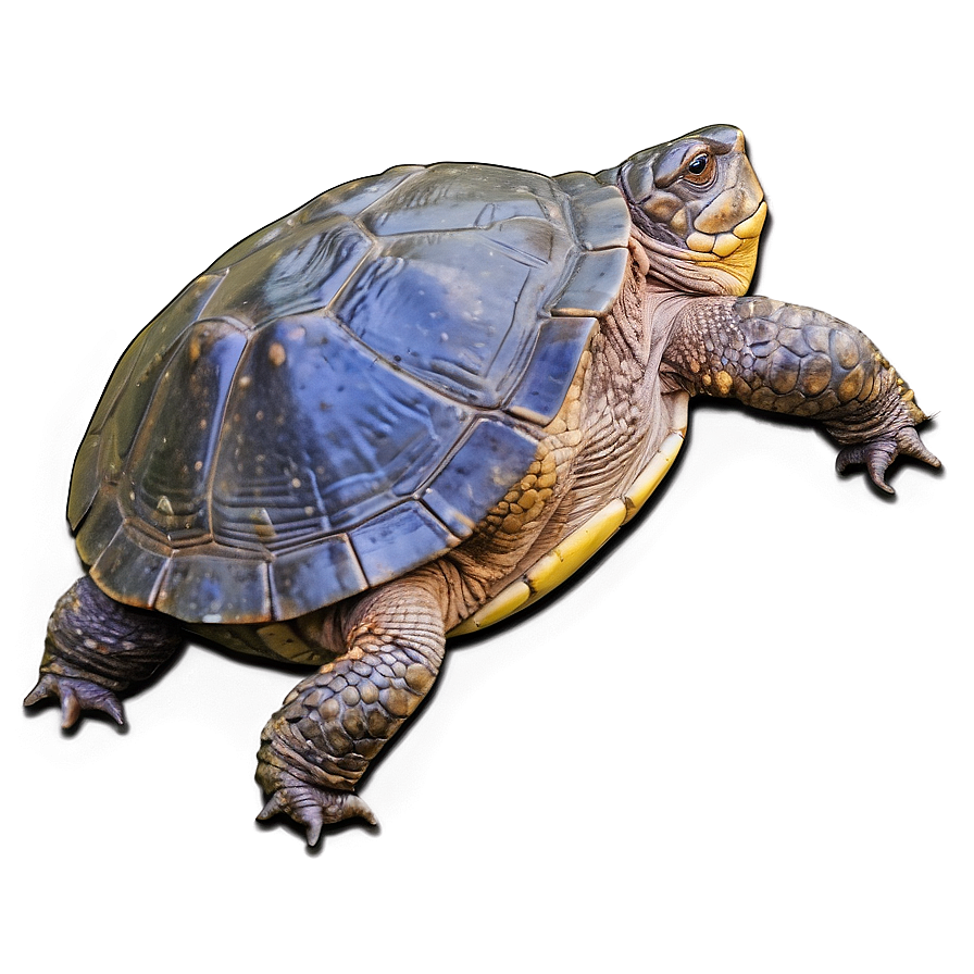 Snapping Turtle In Forest Setting Png Wsi12 PNG Image