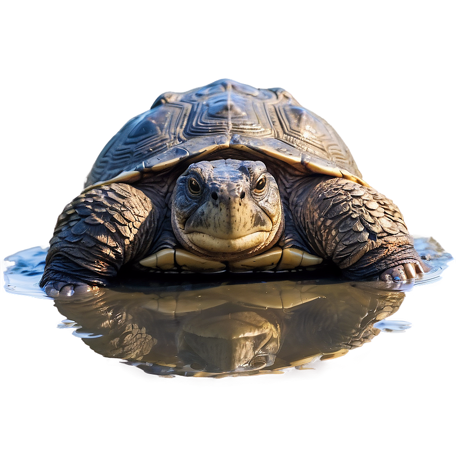 Snapping Turtle In Mud Png Elg19 PNG Image