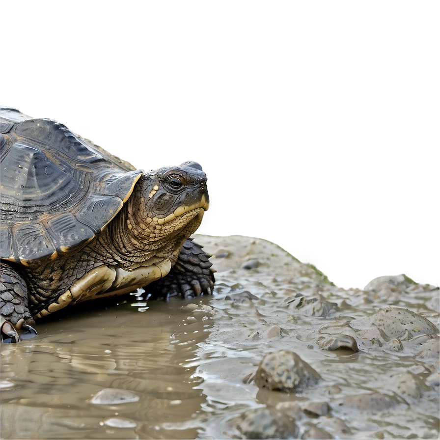 Snapping Turtle In Mud Png Uuk96 PNG Image