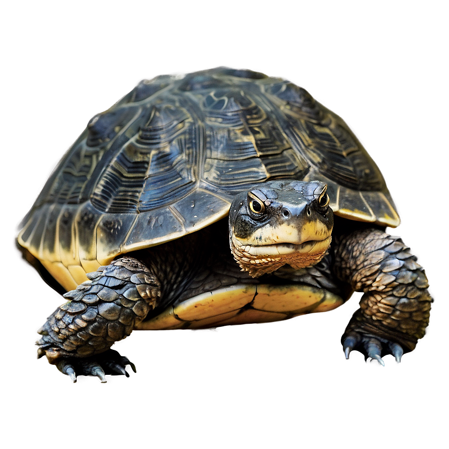 Snapping Turtle In Natural Habitat Png Qrs4 PNG Image