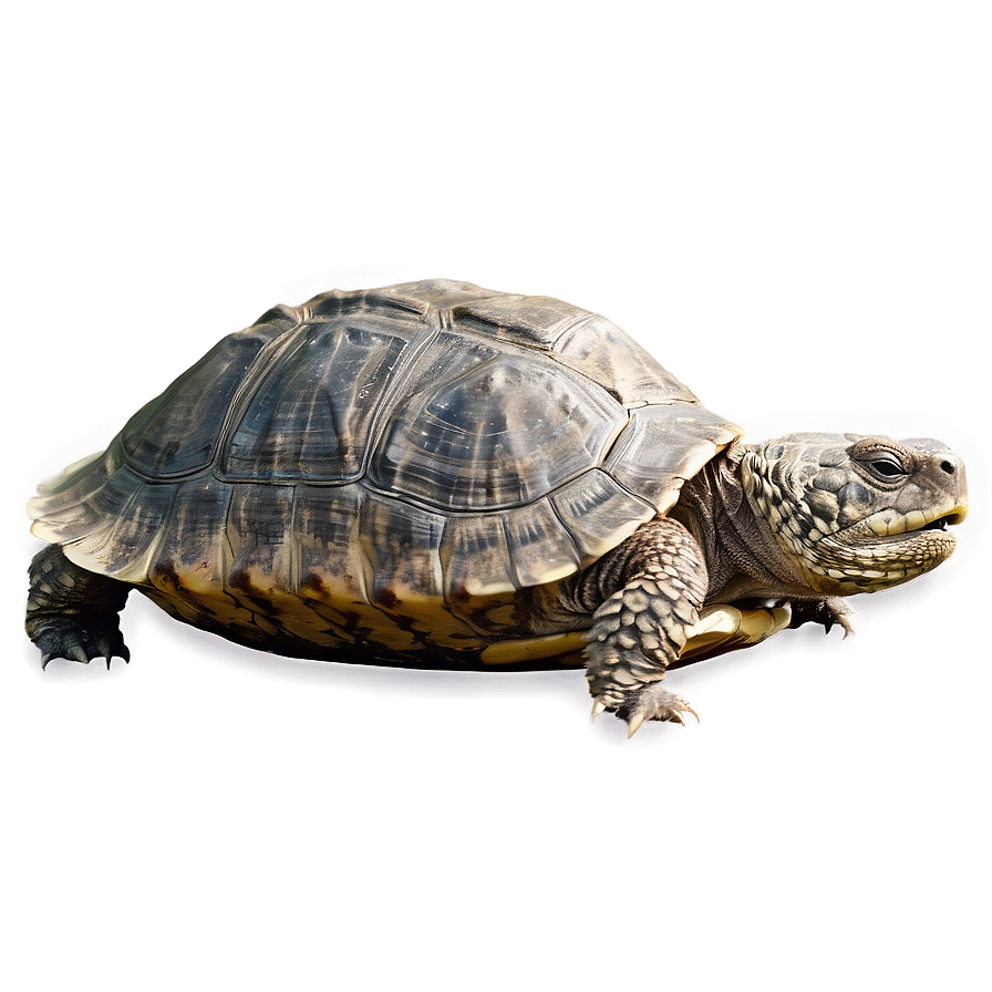 Snapping Turtle Sunbathing On Rock Png 06252024 PNG Image