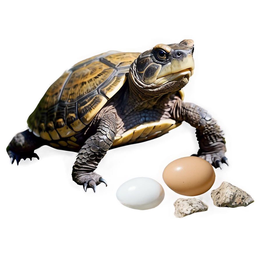 Snapping Turtle With Eggs Png Bng10 PNG Image