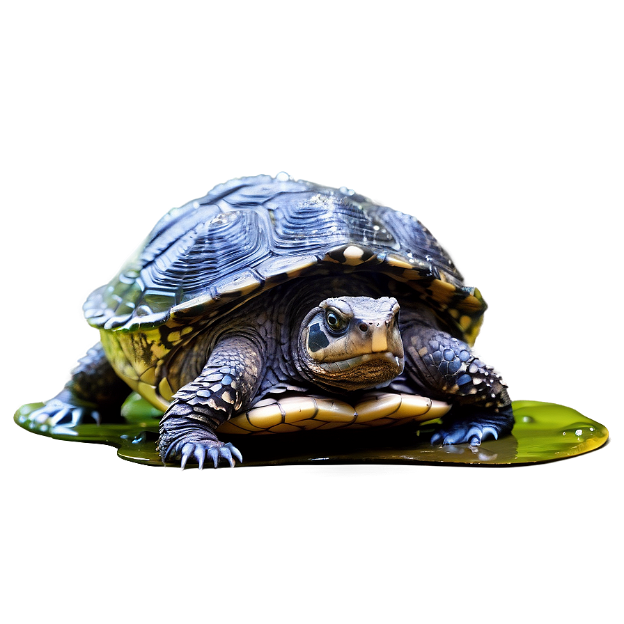 Snapping Turtle With Water Droplets Png 78 PNG Image