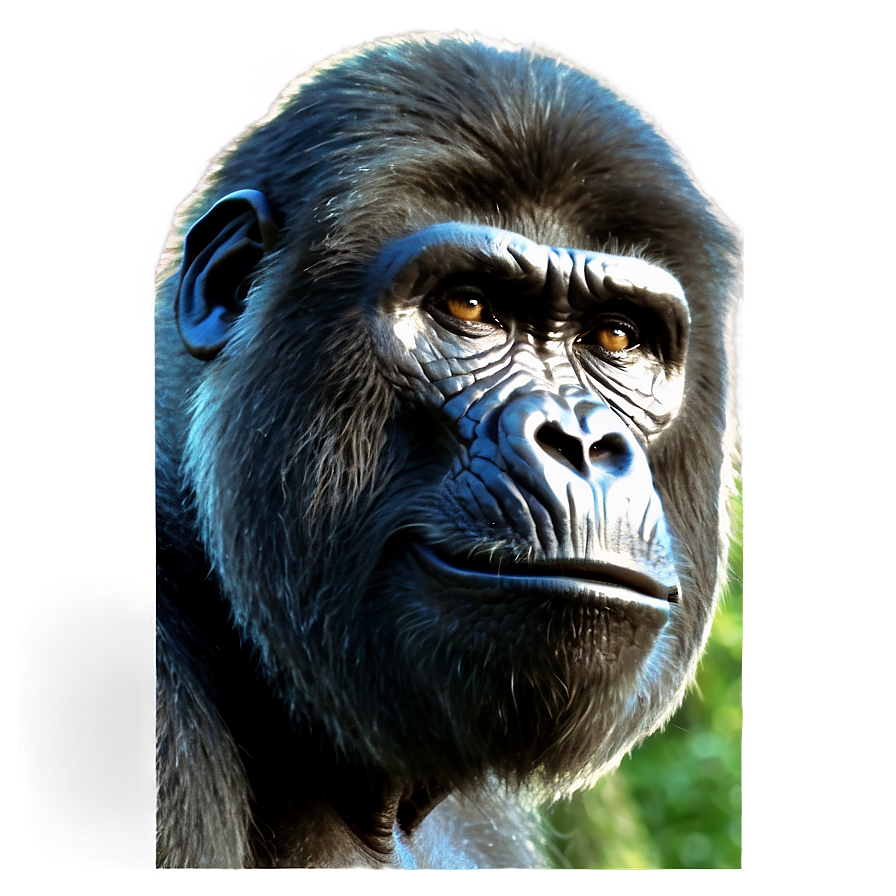 Snarling Gorilla Face Png Xct27 PNG Image