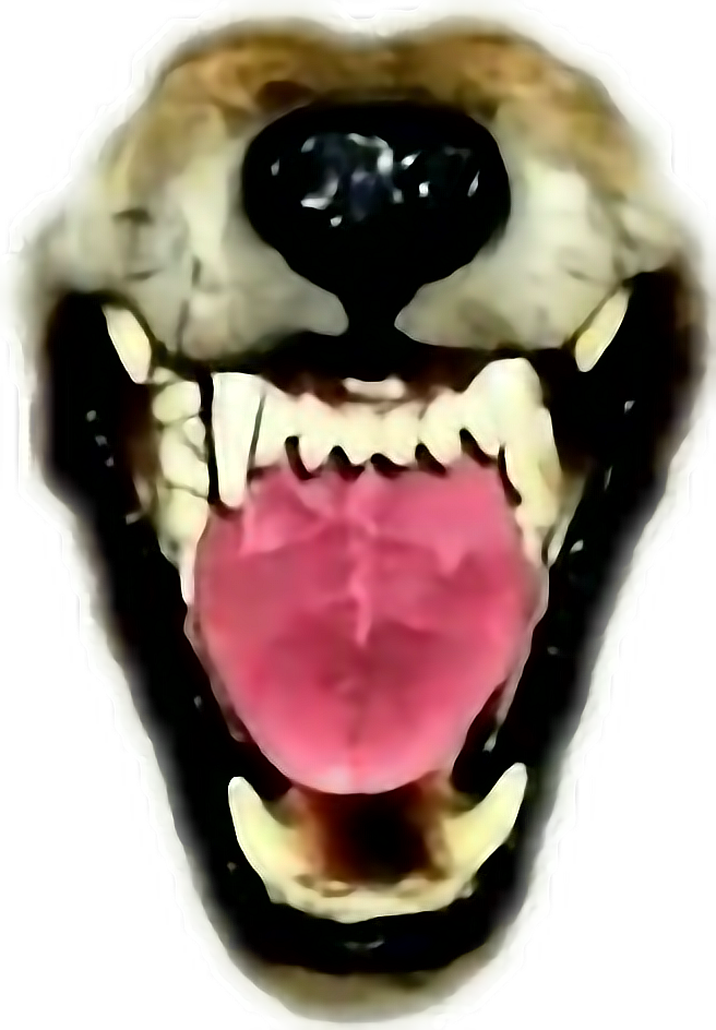 Snarling Werewolf Mouth PNG Image