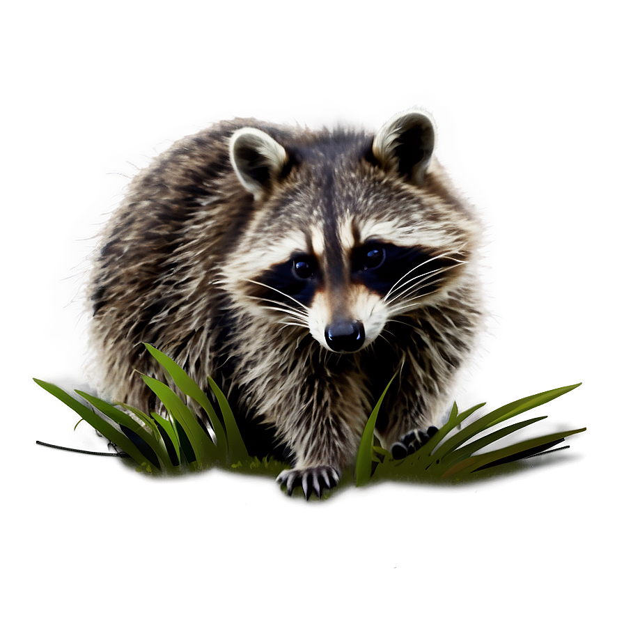 Sneaky Raccoon Scene Png Hyw PNG Image