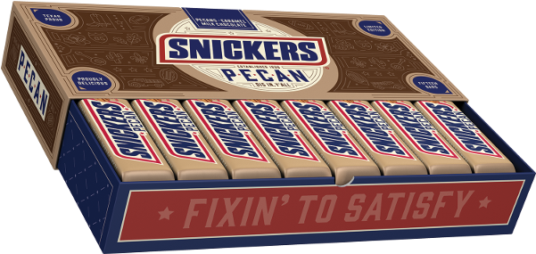 Snickers Pecan Limited Edition Box PNG Image