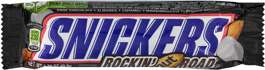 Snickers Rockin Nut Road Bar PNG Image