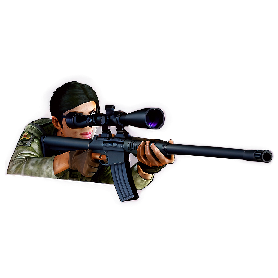 Sniper In Hideout Png 06112024 PNG Image