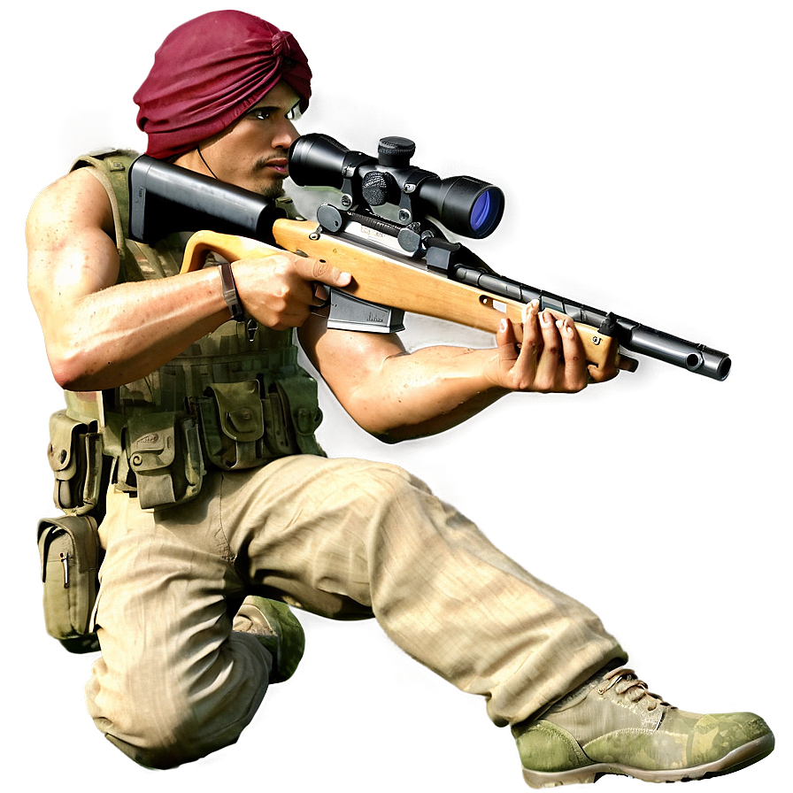 Sniper On Mission Png Xlg2 PNG Image