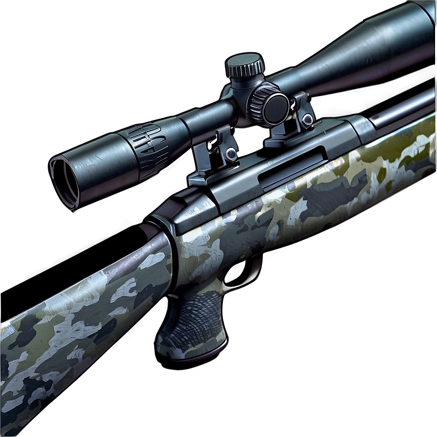 Sniper Rifle In Urban Camo Png 43 PNG Image