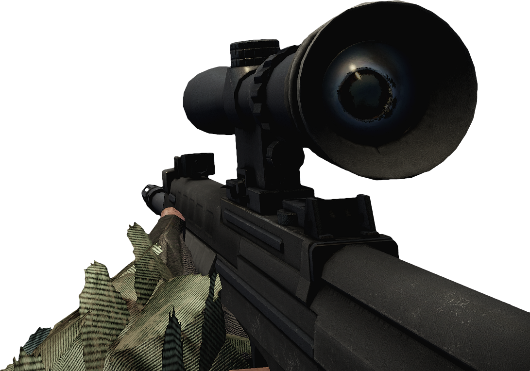 Sniper Rifle Scope View PNG Image