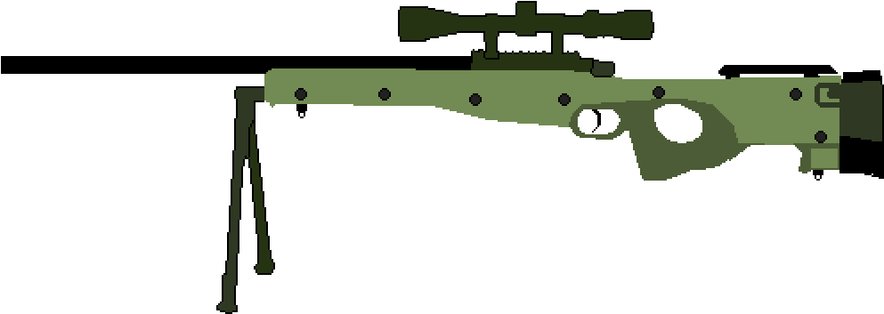 Sniper Rifle Silhouette PNG Image