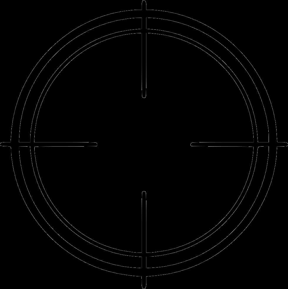 Sniper Scope Crosshair Graphic PNG Image