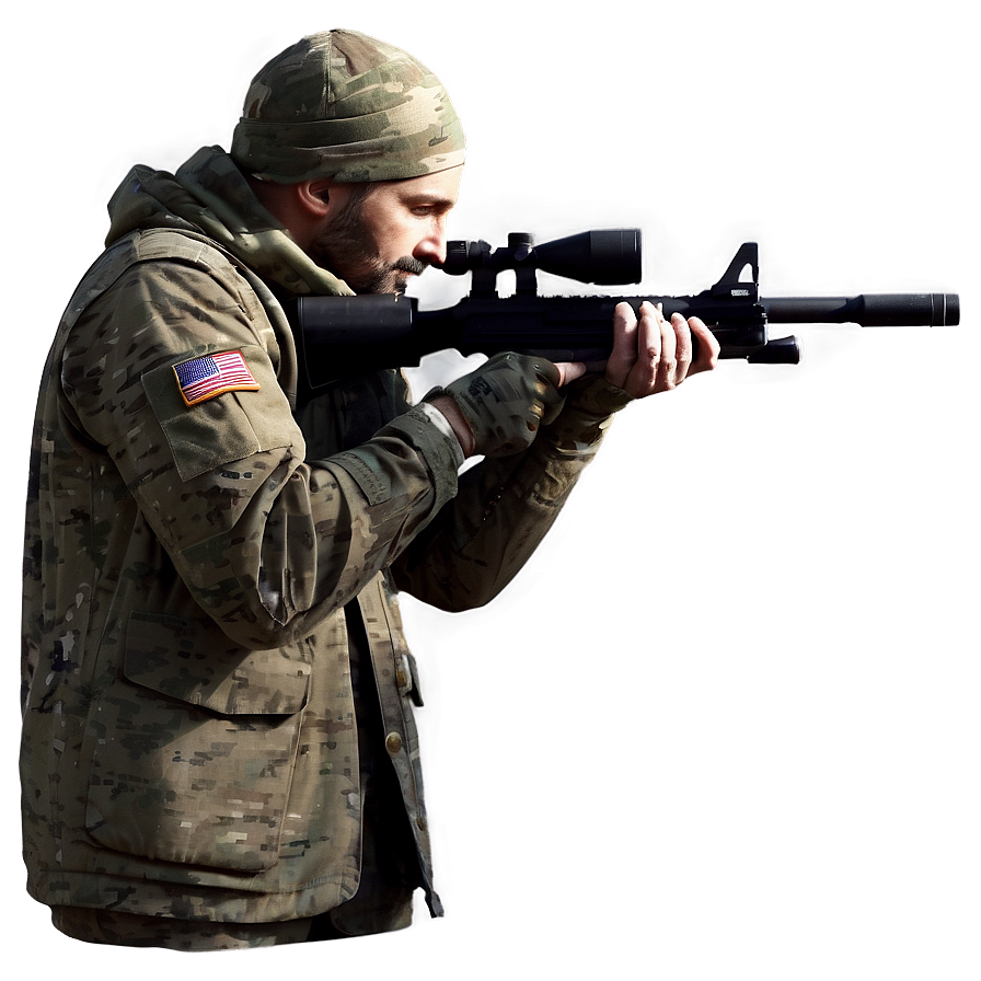 Sniper Silhouette Png Ngt PNG Image