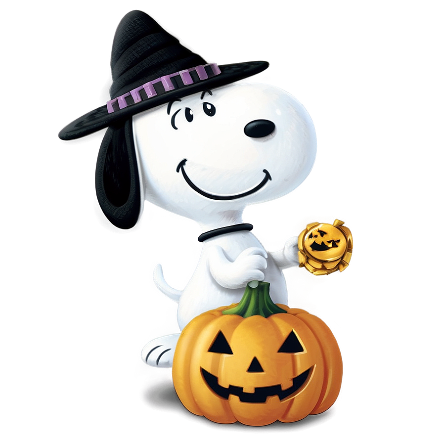 Snoopy Trick Or Treat Halloween Png Qnd21 PNG Image