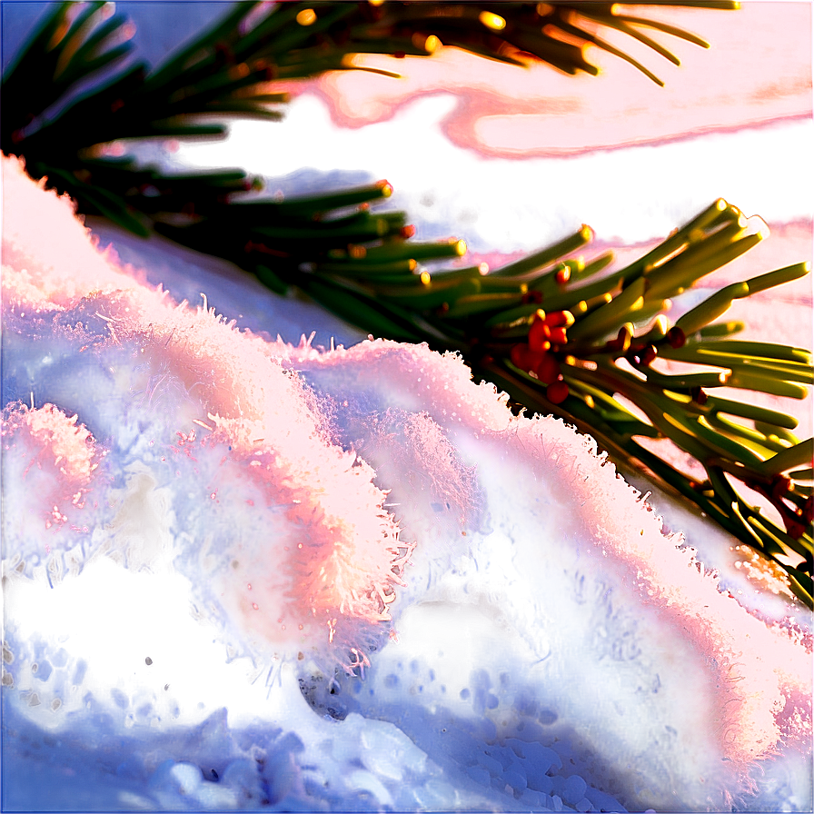 Snow Blanket Christmas Morning Png 60 PNG Image