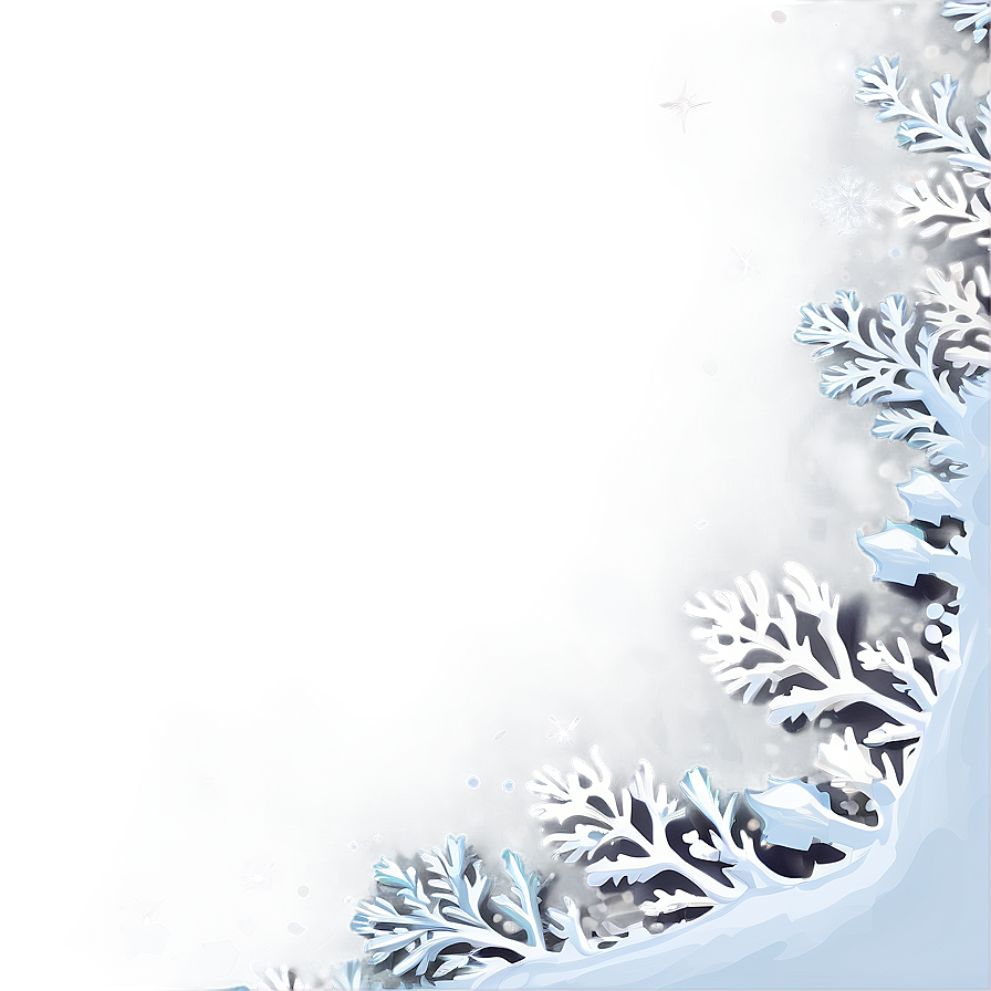 Snow Border A PNG Image