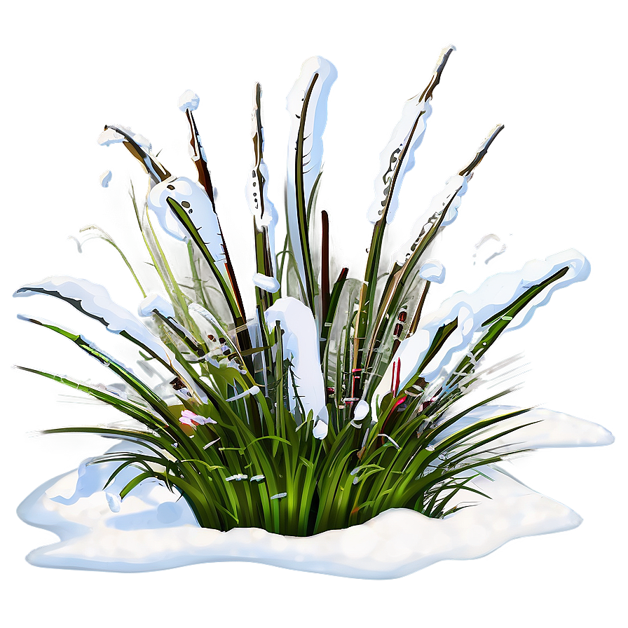 Snow-capped Grass Png Aqj95 PNG Image