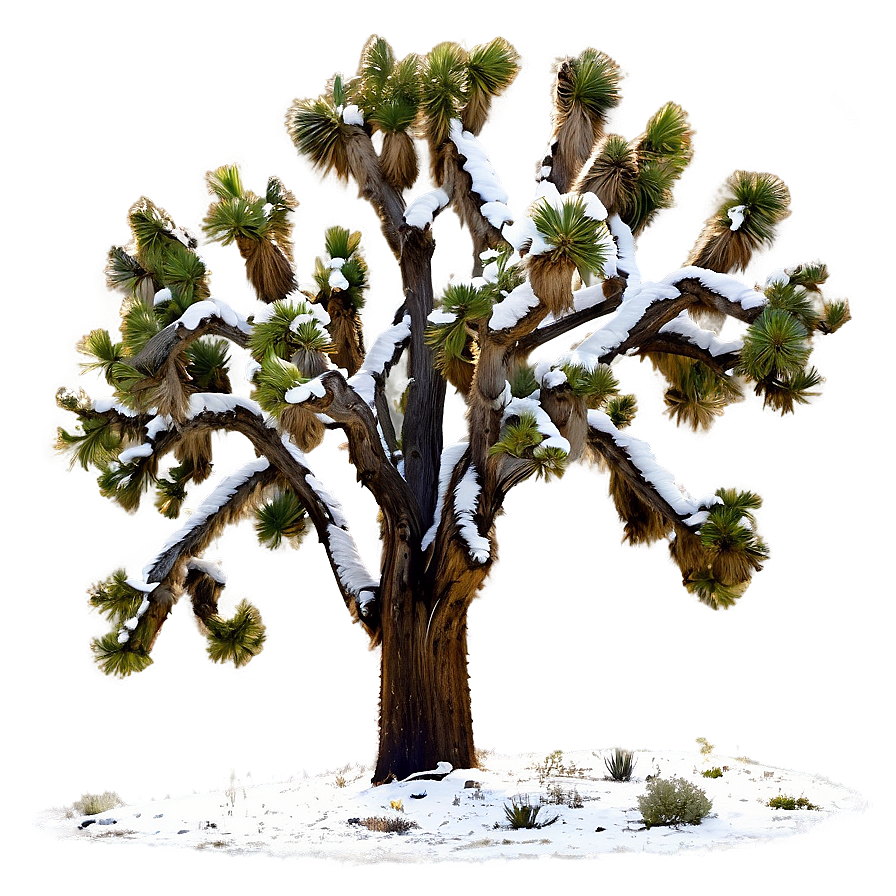 Snow-capped Joshua Tree Png 34 PNG Image