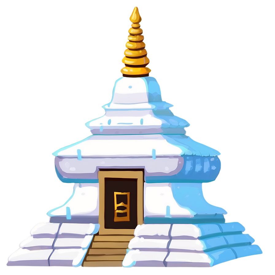 Snow-capped Mountain Temple Png Xix PNG Image