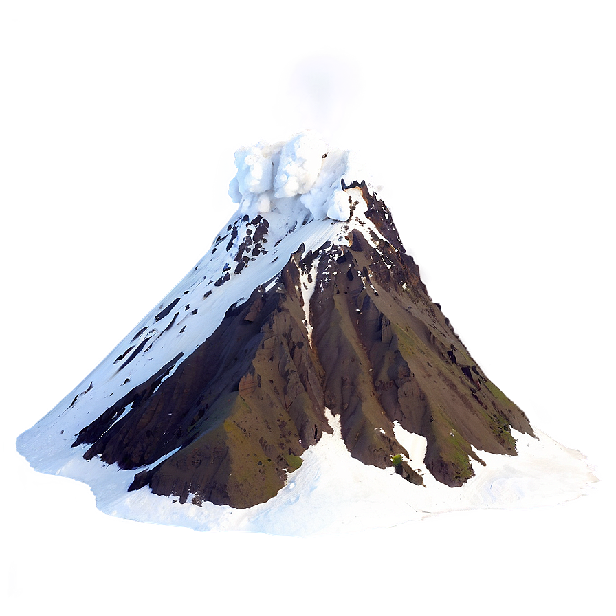 Snow-capped Volcano Png 05232024 PNG Image