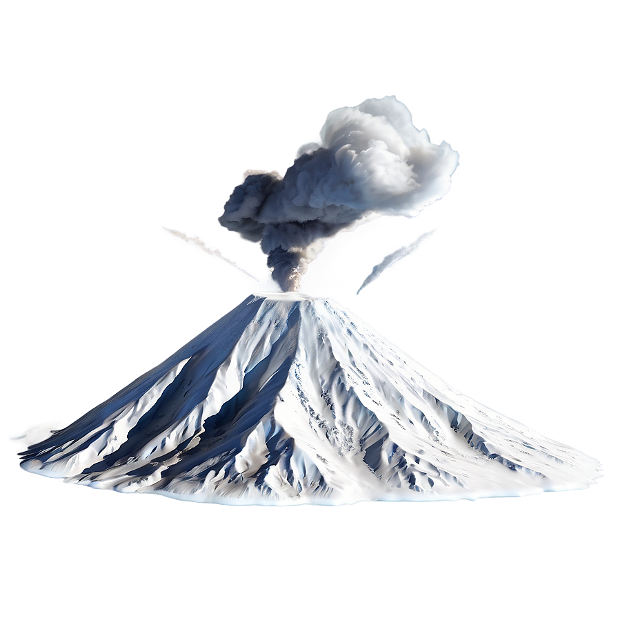 Snow-capped Volcano Png 52 PNG Image