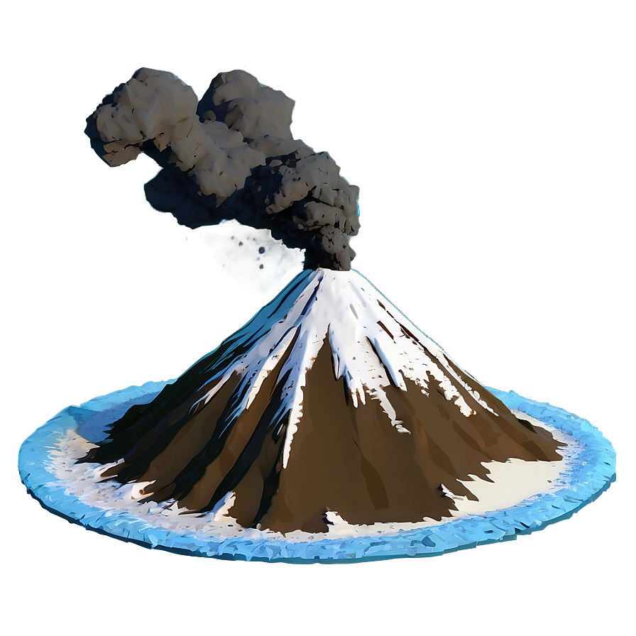 Snow-capped Volcano Png Hxo7 PNG Image