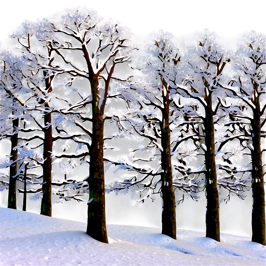 Snow Clad Trees Png Sow1 PNG Image