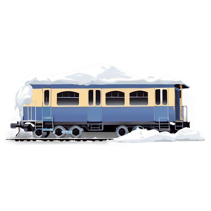 Snow-covered Train Png 05212024 PNG Image