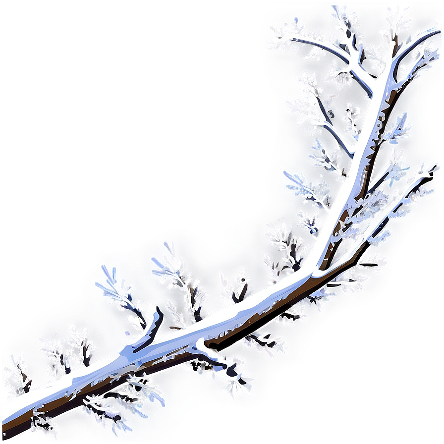 Snow Covered Tree Branch Png 52 PNG Image