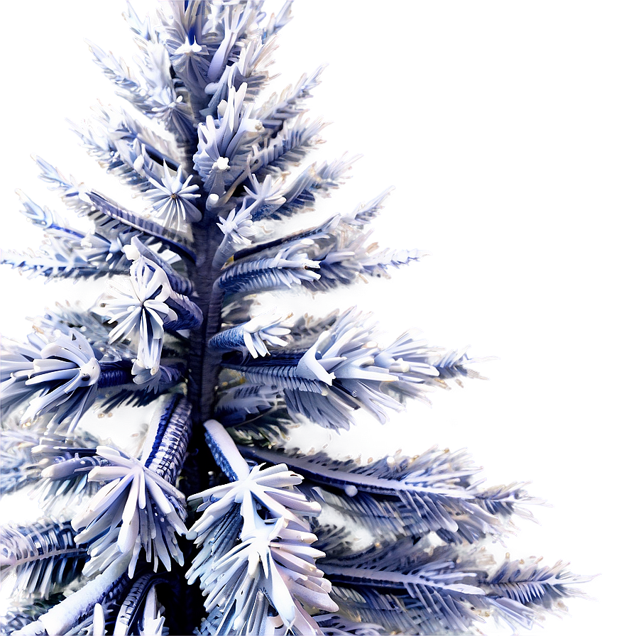 Snow Frosted Christmas Tree Png Ybr PNG Image