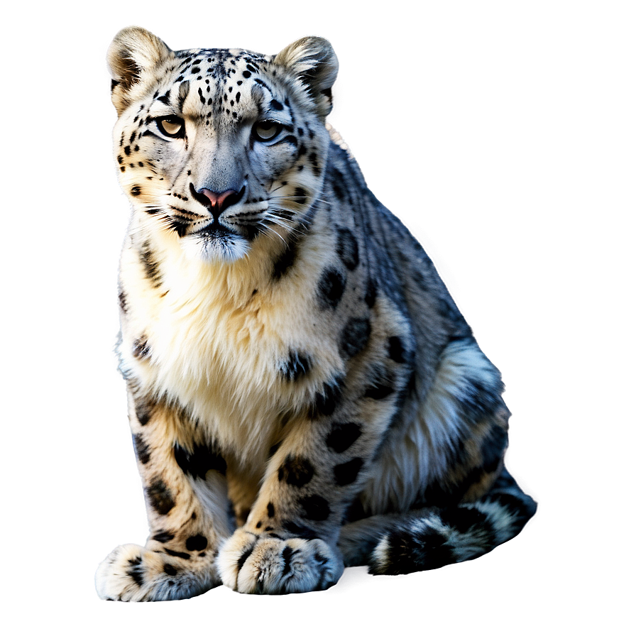 Snow Leopard During Sunset Png Mtv79 PNG Image