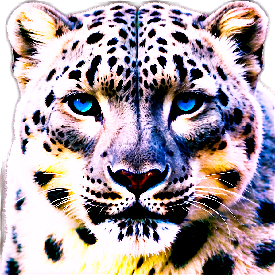 Snow Leopard Face Closeup Png 06122024 PNG Image