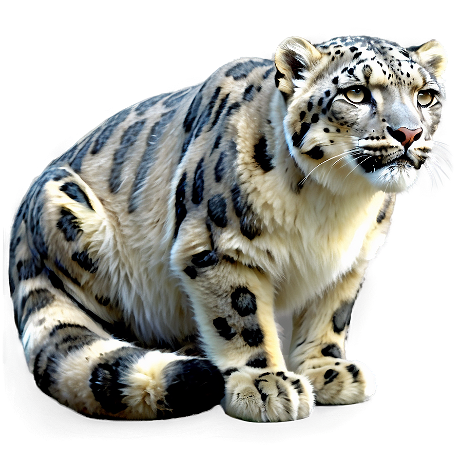 Snow Leopard Illustration Png Yiv PNG Image