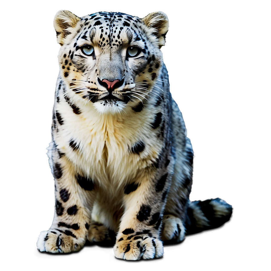 Snow Leopard In Habitat Png Uan PNG Image