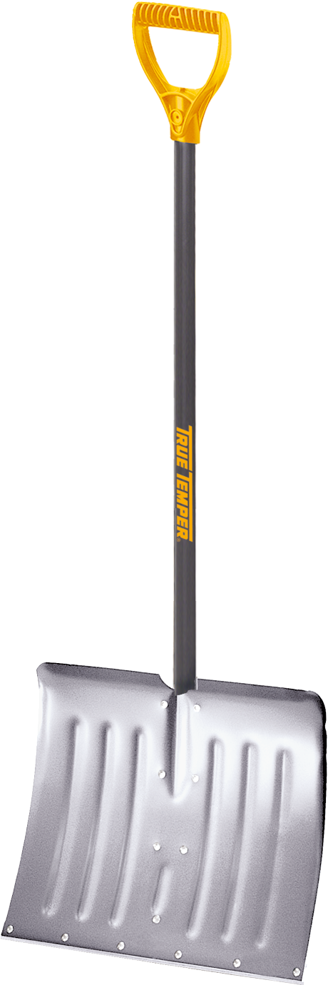 Snow Shovel Yellow Handle PNG Image