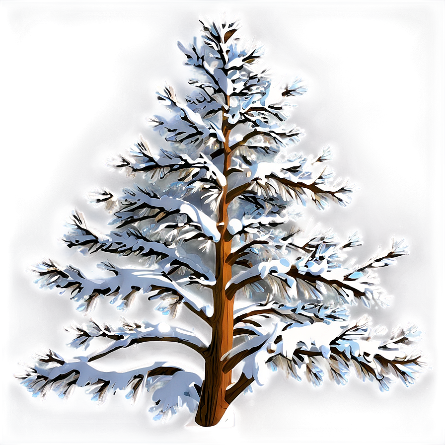 Snow Tree A PNG Image