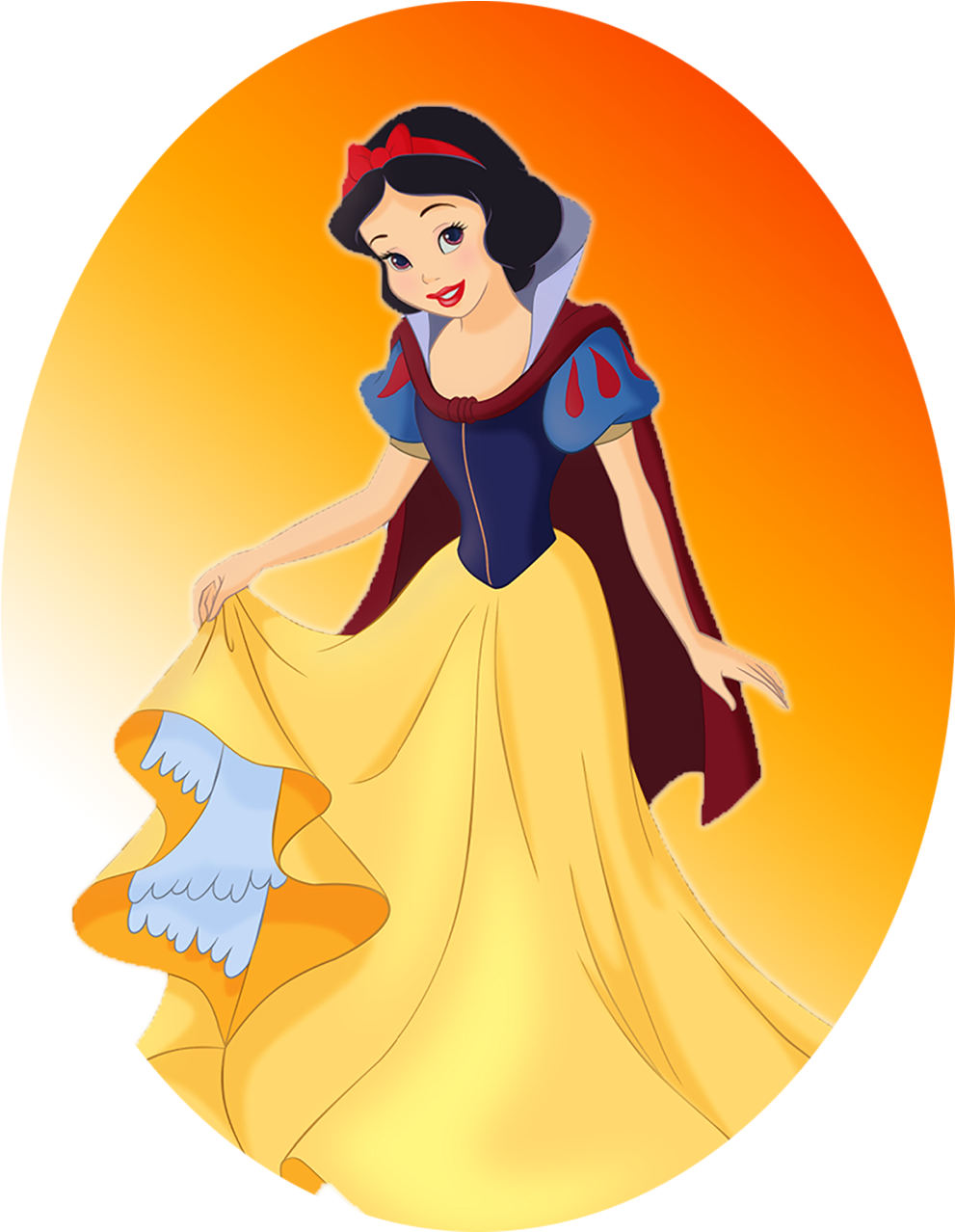 Snow White Classic Pose PNG Image