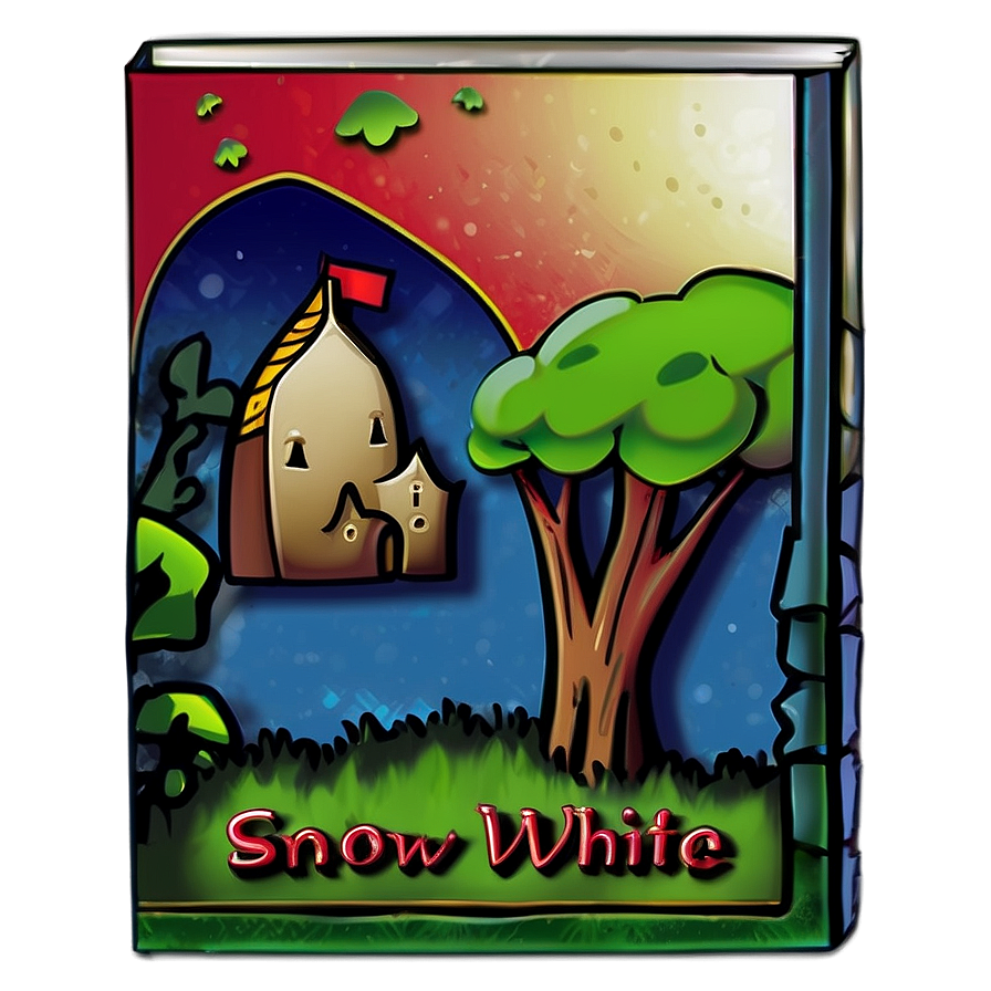 Snow White Storybook Cover Png Obk PNG Image