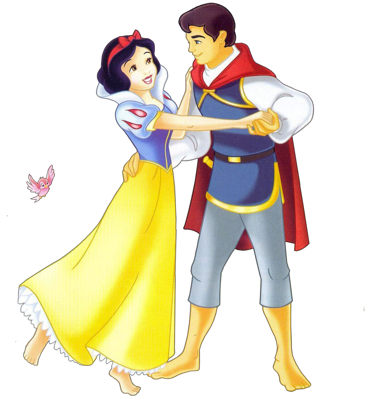 Snow Whiteand Prince Dancing PNG Image