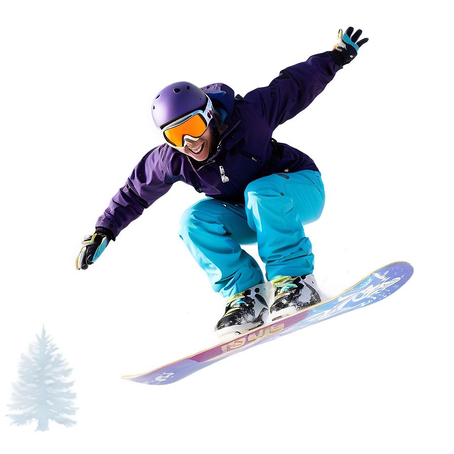 Snowboarder Jumping Mountain Png 06242024 PNG Image