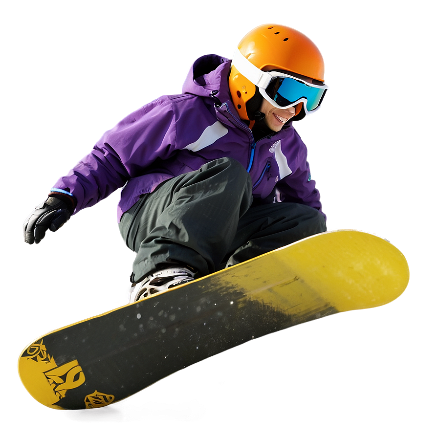 Snowboarder Jumping Mountain Png Tvm18 PNG Image