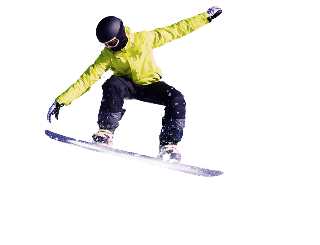 Snowboarder Mid Air Trick PNG Image