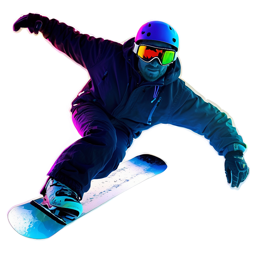 Snowboarder Silhouette Png Hwg PNG Image