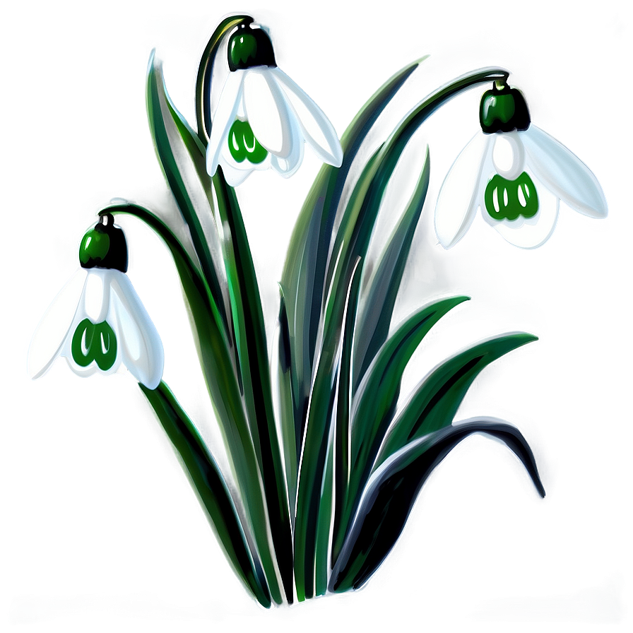 Snowdrops Winter Flowers Png 04292024 PNG Image